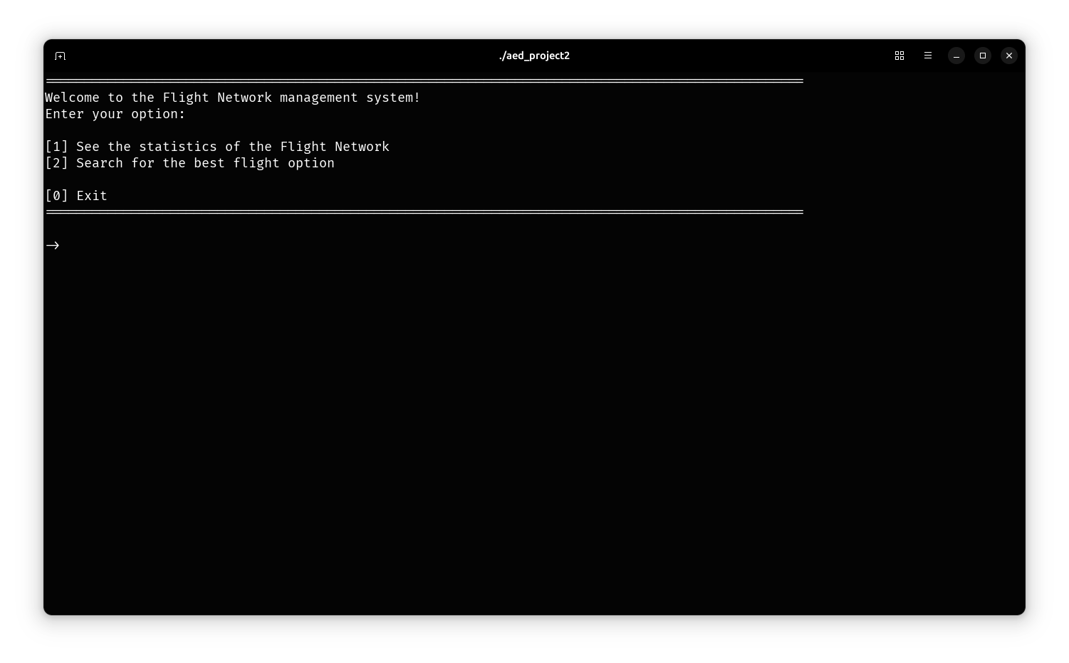 Flight Network Management System